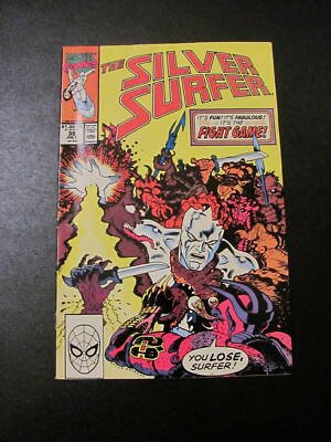 Silver Surfer #39 (1990) VG/FN Marvel Comics Fight Game BIN-2017