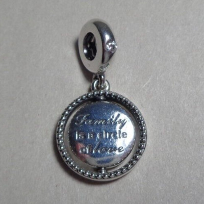 Pandora SPINNING FAMILY TREE 797786CZ Silver Cubic Zirconia New Dangle Charm