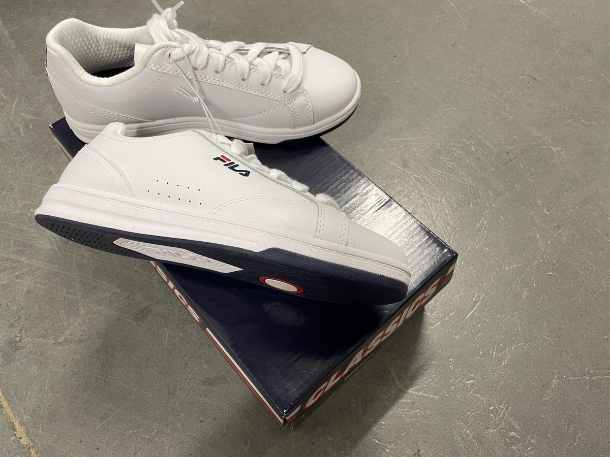 FILA Womens Leather Court Shoes White for sale online