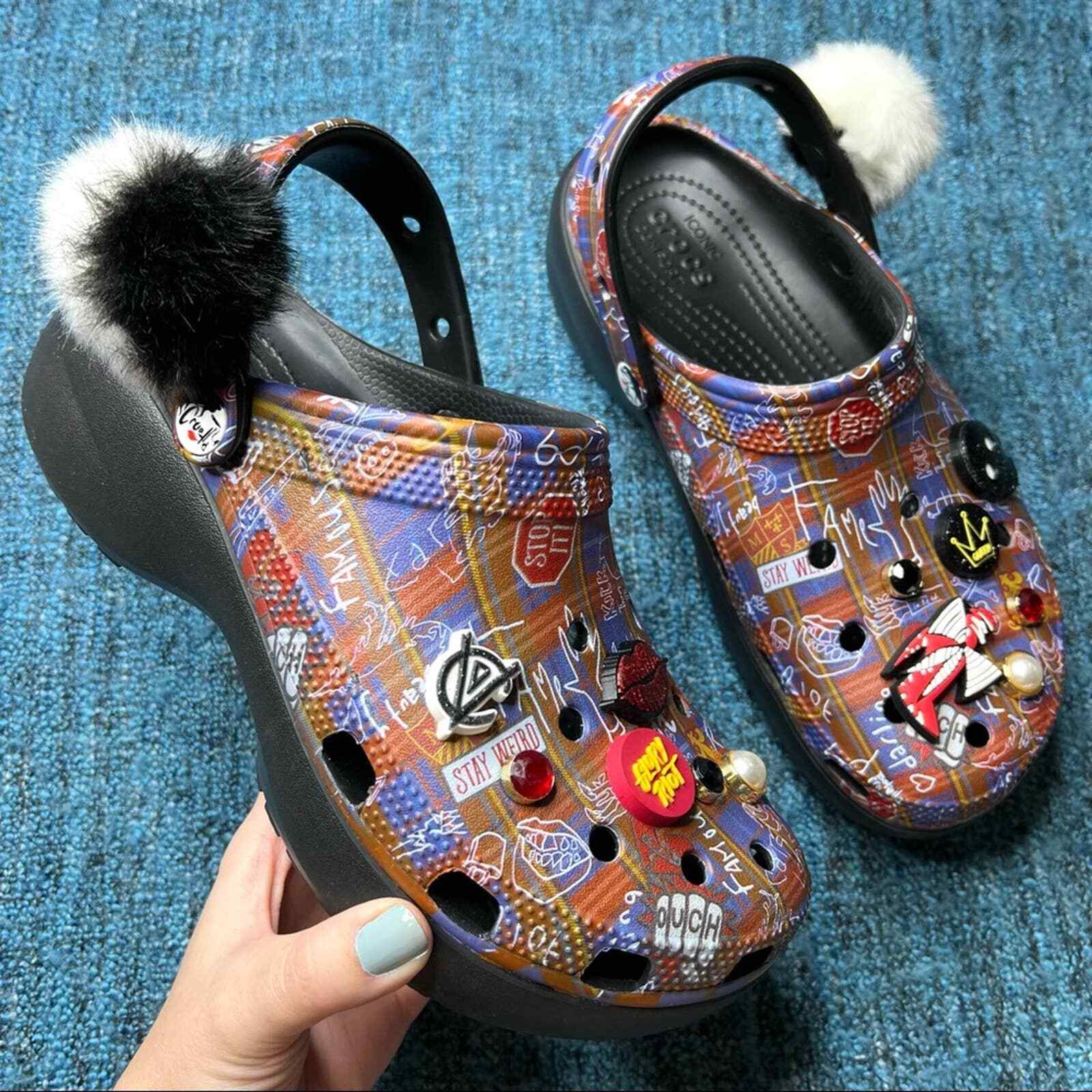 Crocs x Disney Cruella 11 Platform Classic Slip On Cl… Gem