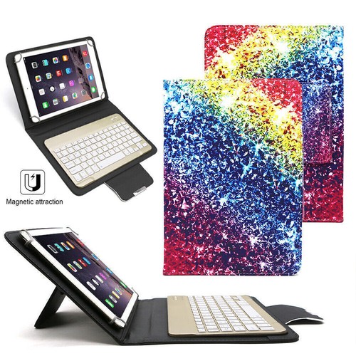 Universal Wireless Keyboard Folio Case Cover For 7"-7.9"/9.7"-10.9" inch Tablet - Picture 24 of 35