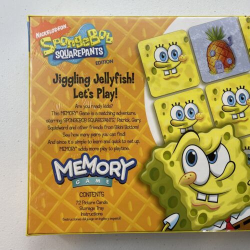SpongeBob Memory Game 2008 Edition New Sealed MB - Picture 4 of 6