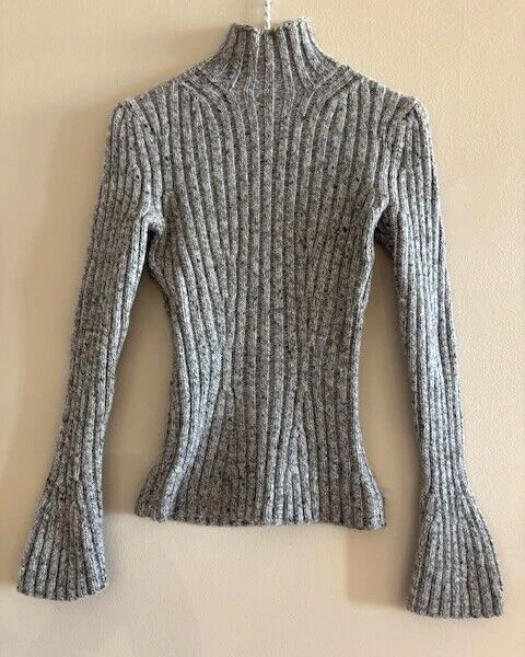 Elie Tahari 女式羊毛/羊绒长袖高领毛衣 S/P 码 — 第 2/4 张图片