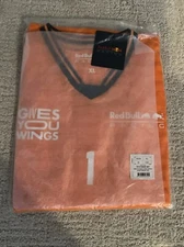 Red Bull Racing F1 Men's Max Verstappen #1 T-Shirt Orange- X-Large. Brand New.