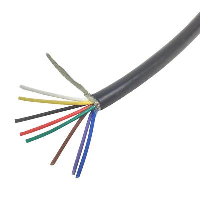 Abgeschirmtes 8-adriges Verteidigungsstandardkabel. 72-8-C. DIN, DC Power Data RS232 Bulk