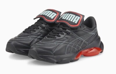 Puma x Dua Lipa Cell Dome King Women's 9.5 Sneakers -Black/Poppy Red- 387289-01 