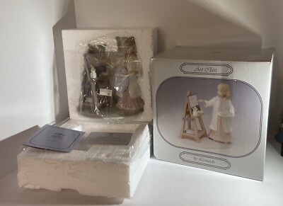 LEONARDO COLLECTION ''ART CLASS'' GIRL PORCELAIN FIGURINE. NIB 2006 ANNIE ROWE