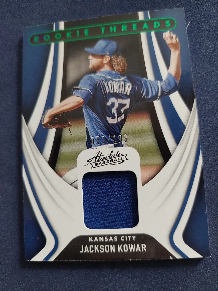 Jackson Kowar 2022 Absolute Green Rookie Threads Jersey #059/199 Royals - Image 2 of 4