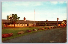 Vintage Postcard AR River Valley Show Barn Winrock Farm Chrome ~11885