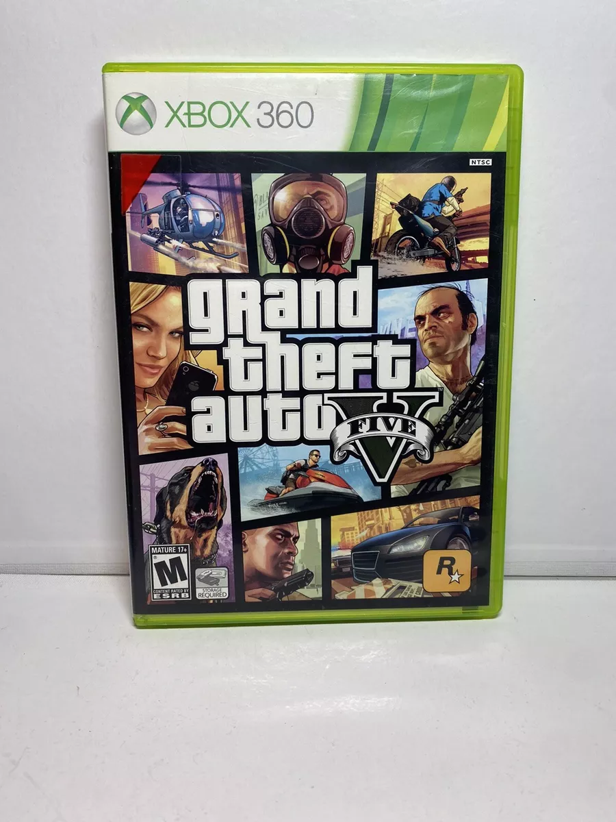 Grand Theft Auto V GTA 5 (Microsoft Xbox 360) - Complete W/Manual + Map  TESTED!