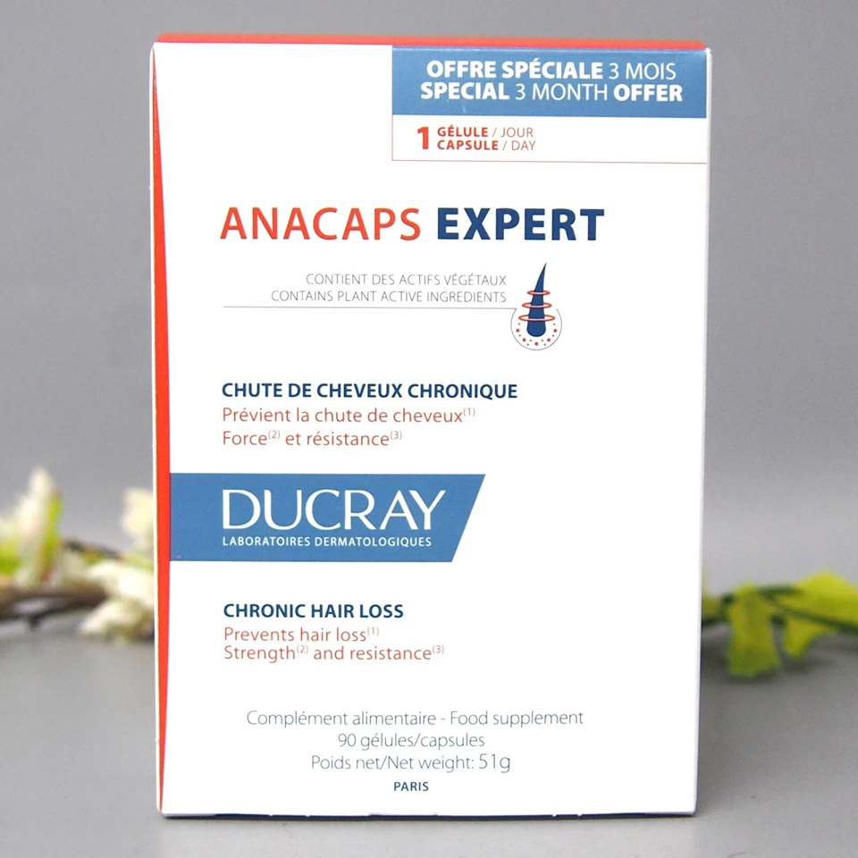 Ducray Anacaps Expert for Chronic Hair Loss 90 caps - 3 meses de suministro caducidad 07/2026 Foto 2 de 4