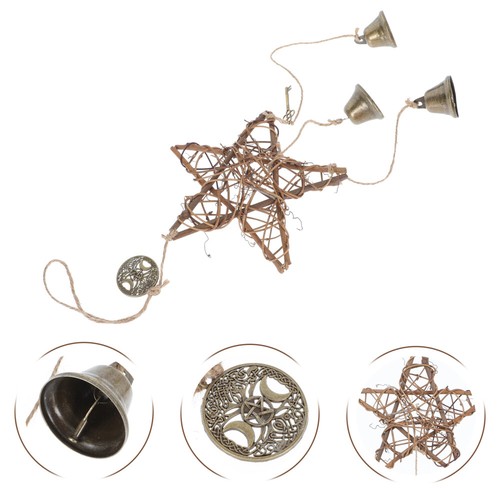Set of 4 Witch Bells Protection Witches for Uk Vintage Home Decor