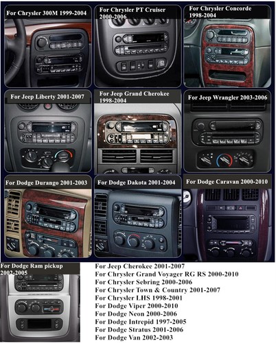 6,8" Android 13 Autoradio GPS Wifi für Chrysler Jeep Dodge 1998-2010 mit Carplay - Bild 3 von 24