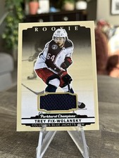 2022-23 Parkhurst Champions Rookie Jersey Patch Trey Fix-Wolansky #291 RC SP
