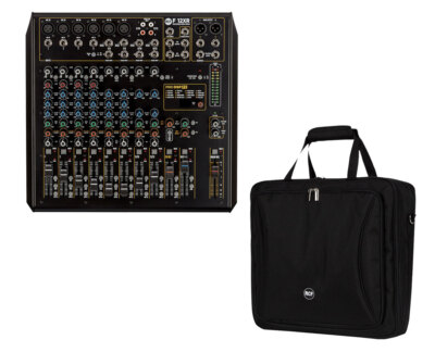 RCF F 12XR F12XR 12 Channel Mixer w/ Multi-FX & Recording + RCF Mixer Carry Bag