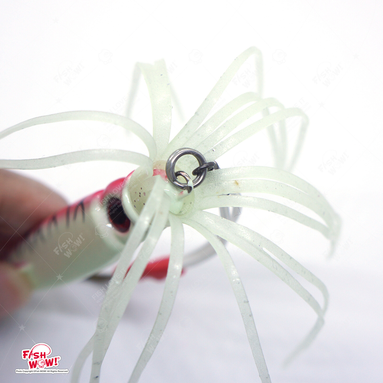 50pcs Fish WOW!® 100g 3D Swim Squid jig Fishing Vertical Jig Random Colors NEW - Image 8