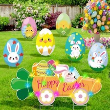 Easter Eggs Decorations Outdoor Easter Yard Signs Easter Yard Decorations Out...