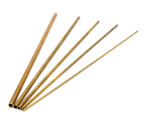 New Brass Tube Pipe Tubing Round Outer 3mm-8mm Long 200mm Wall 0.5mm GD - Afbeelding 2 van 6