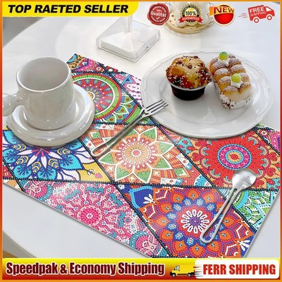 Diamond Painting Placemat Diamond Dot Kits Mandala Pattern for Kids Adults Gift
