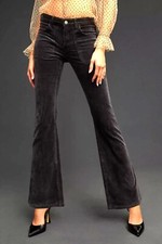 NWT Anthropologie Pilcro The Icon Flare Corduroy Jeans Size 34 Black 8C402