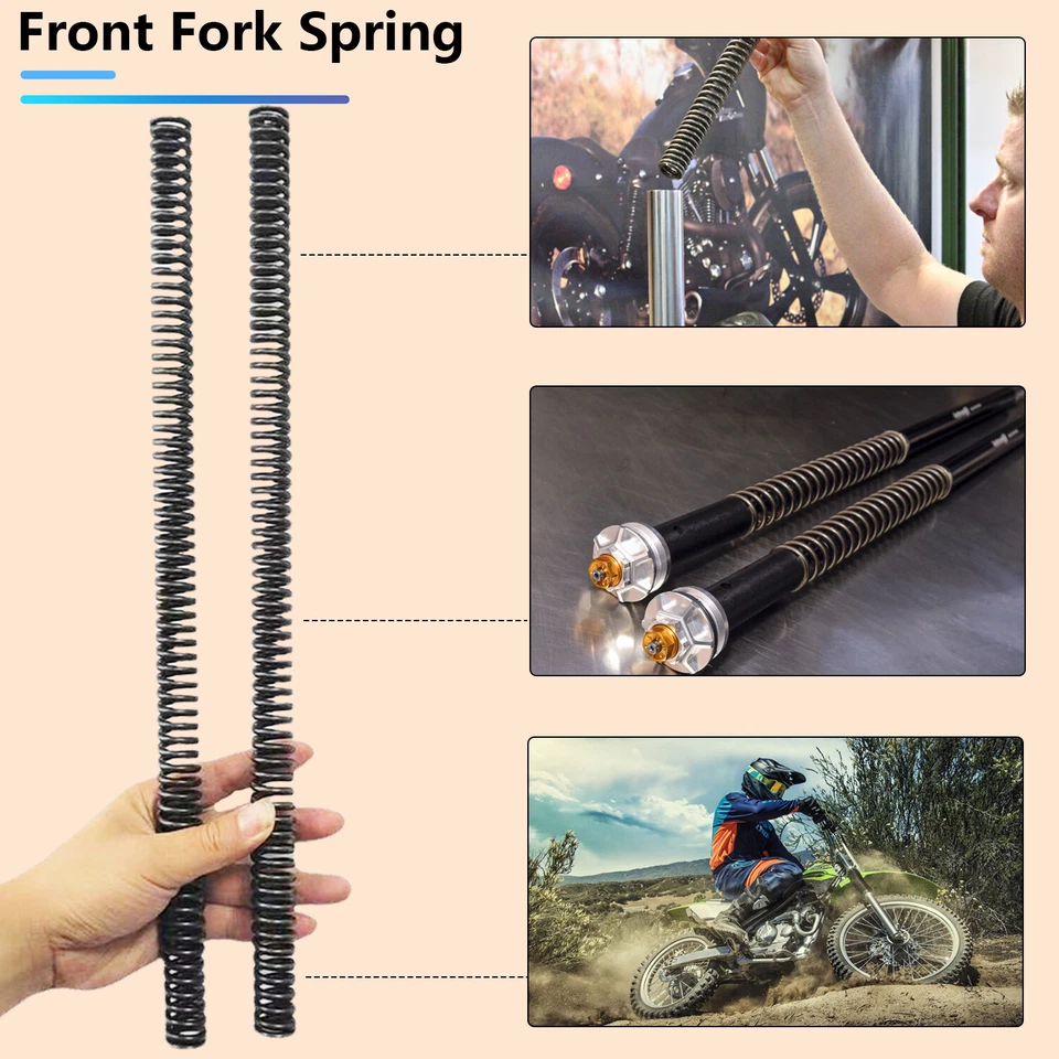 Сверхпрочные вилочные пружины и задняя пружина для Kawasaki KLX140 KLX140G KLX140L 08-20 - Изображение 4 из 4
