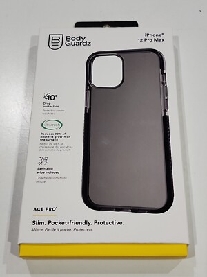 BodyGuardz Ace Pro Phone Case - Apple iPhone 12 Pro Max - Clear / Black |  eBay