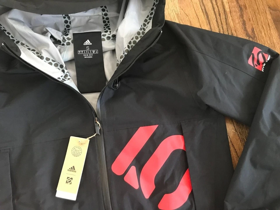 New Five Ten All Mountain RAIN.RDY Jacket Mens Size SM M L XL 2XL Black GJ8423 - Image 2 of 4