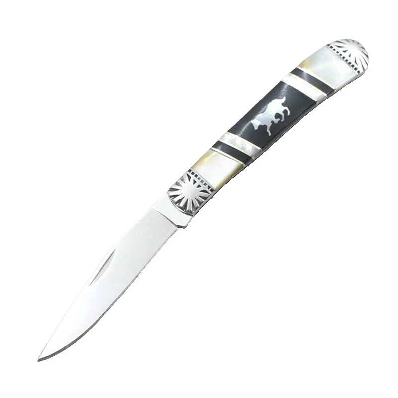 Horn Handle Slipjoint Collectible Modern Pocketknives Folding Knives