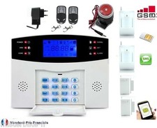 Kit Alarme de Maison téléphonique GSM SIM sans fil Evolutif 2 zones 2D+2O