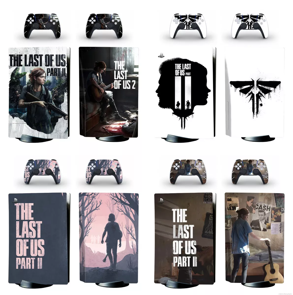 The Last Of US Part 2 PS5 Skin Sticker PlayStation 5 Console and Two  Controllers