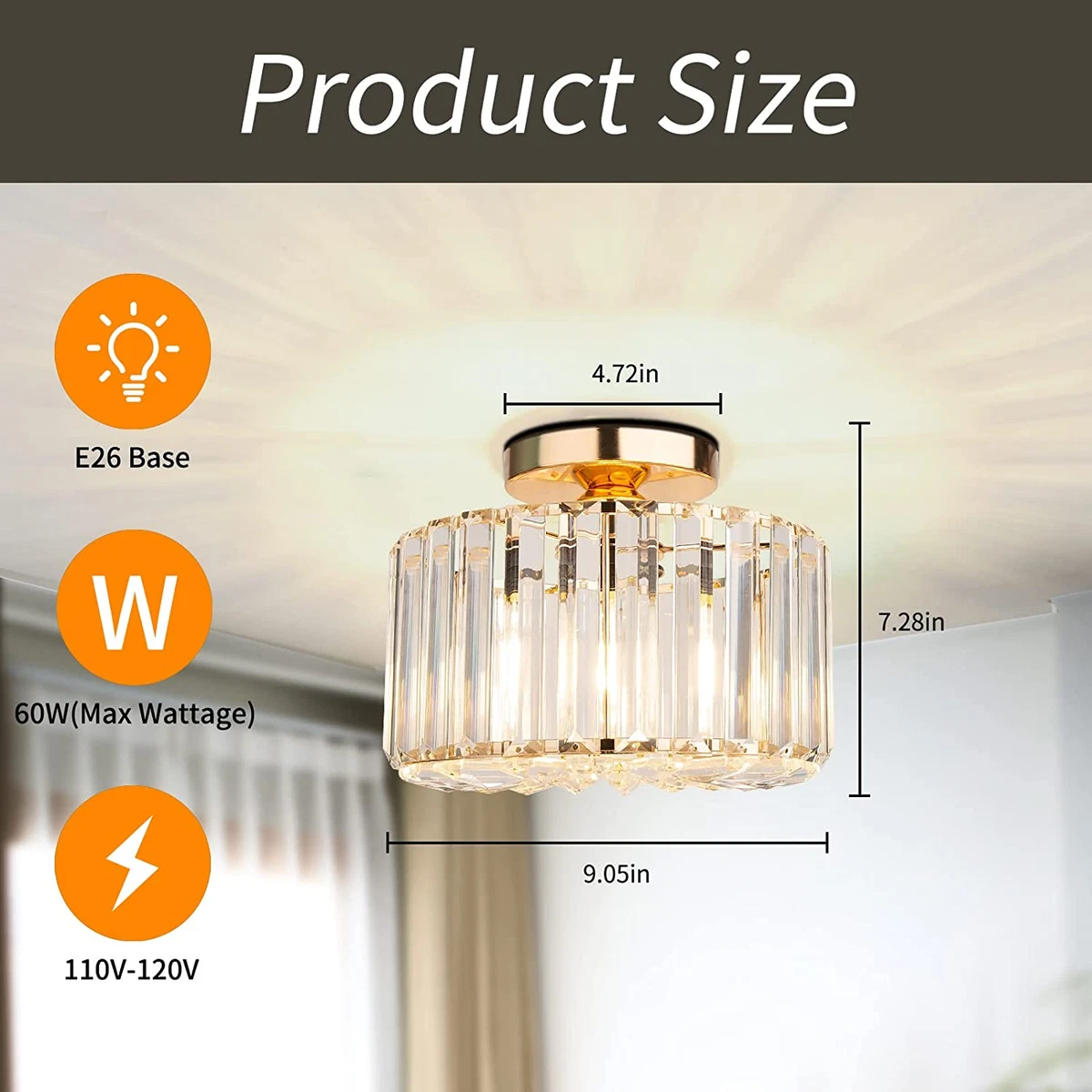Maximum wattage ceiling sales lights