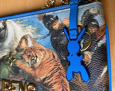 Louis Vuitton Jeff Koons Rubens Blue Multicolor Chain Shoulder Bug Clutch