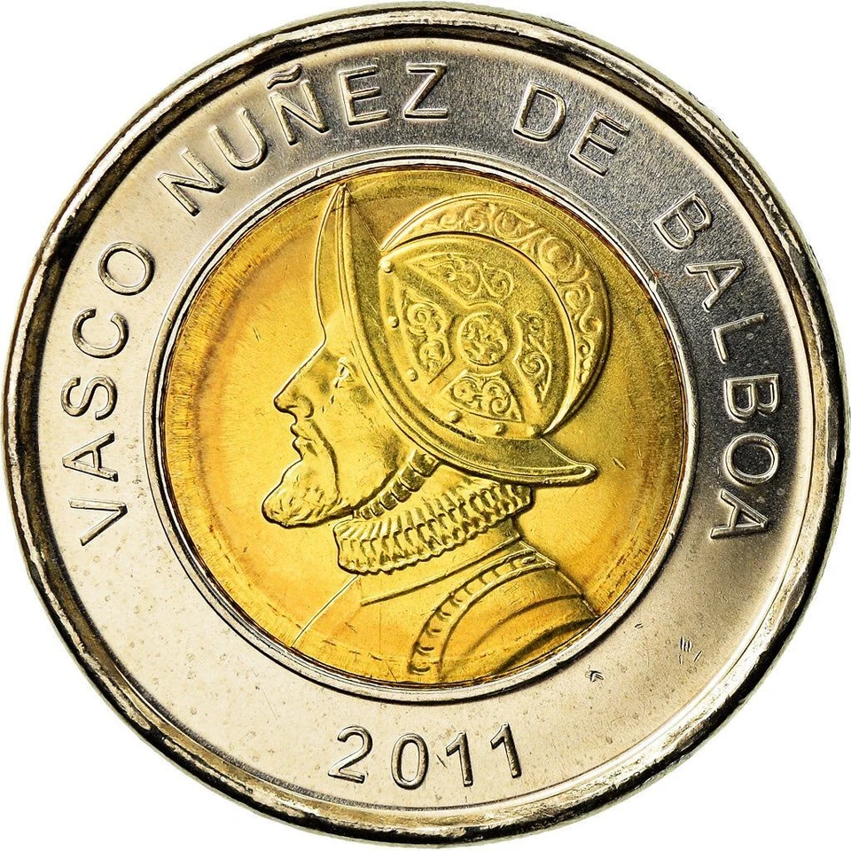 Panama 1 Balboa Coin | Vasco Nunez de Balboa | 2011 - 2019 - Image 3 of 4