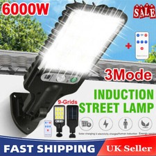 6000W LED Solar Street Wall Light PIR Motion Sensor Security Outdoor Garden Lamp