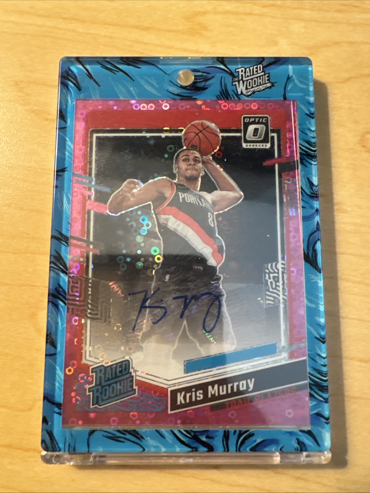 2023-24 Donruss Optic #275 Kris Murray Fast Break Pink #05/25 AUTO RC RM