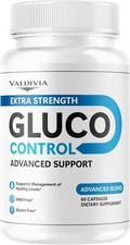 Valdivia GlucoControl 60 Capsules Blood Sugar Support Supplement Made in USA