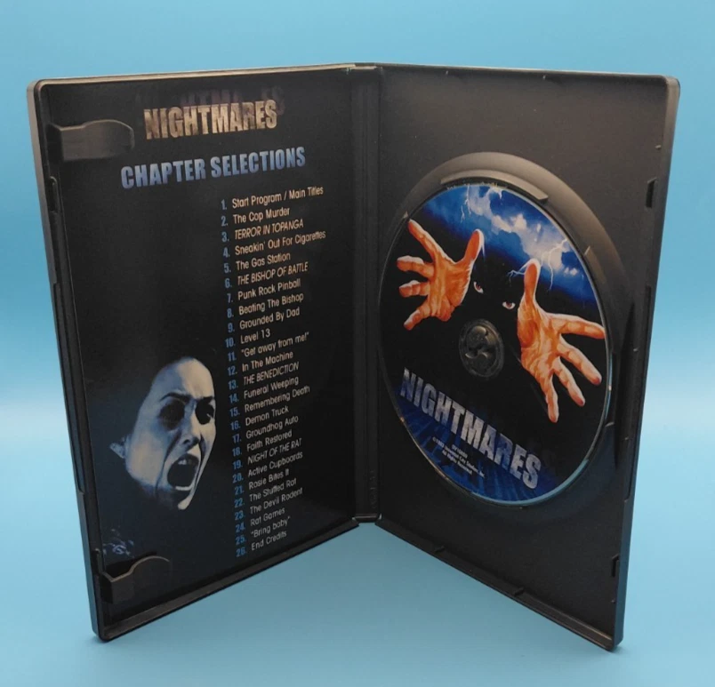 Nightmares (DVD, 1983) w/ Insert - Anchor Bay - Cristina Raines, Emilio Estevez Foto 4 de 4