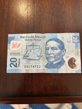 MEXICO 20 PESOS 20 Nov. 2007 Series F