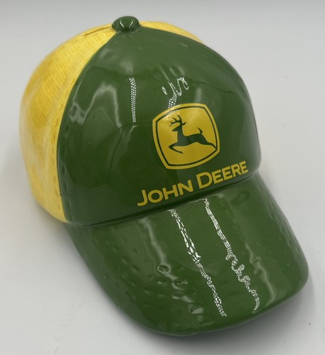JOHN DEERE Collectible Ceramic Coin Bank - NO DAMAGE!  EUC!