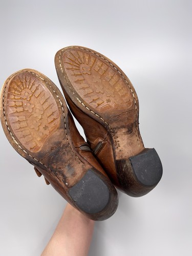 Officine Creative Ankle Leather Brown Zip Boots Women Size 36 - Picture 12 of 12