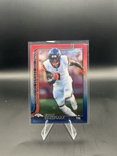 2025 Topps Chrome Red White & Blue Evan Engram #277 Denver Broncos