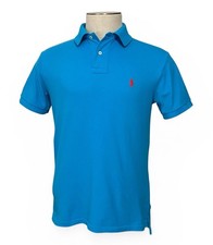 POLO Ralph Lauren Custom Fit Short Sleeve Polo Shirt Caribbean Blue Men s Medium