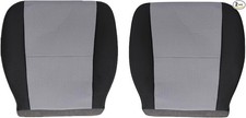 Front Driver and Passenger Side Bottom Replacement Seat Covers Cloth Compatible