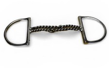 Double Twisted WireBig Dee Ring Snaffle Bit 5" Mouthpiece Coronet