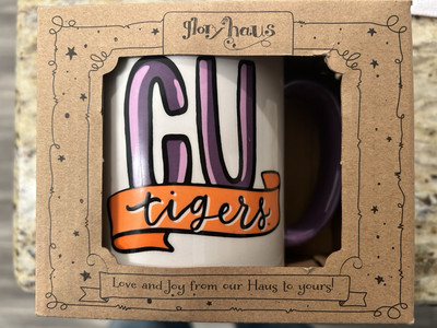 GLORY HAUS Clemson University Tigers Large Coffee Mug NEW IN BOX