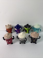 Wendy's Frosty Frights Mixed Lot 7 Halloween Toys Pirate Witch Bat Skeleton Etc