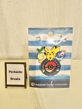 Pokemon Center Yokohama Limited Pikachu Popplio Turtwig Logo Pin Badge NEW