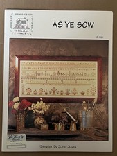Rosewood Manor AS YE SOW Cross Stitch Flower ...
