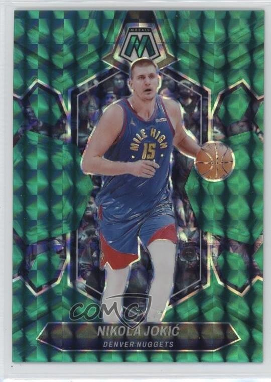 2023-24 Panini Mosaic Teal Mosaic Prizm /75 Nikola Jokic #47
