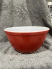 Vintage Pyrex Primary Red #402 Glass 1 1/2 Qt Nesting Mixing Bowl Made in USA